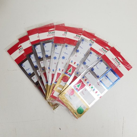 Christmas Peel & Stick Gift Tags Lot of 100 - Picture 1 of 2